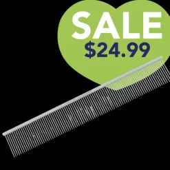9" Fine Tooth Extra Volume Fluffing Comb by PetStore.Direct