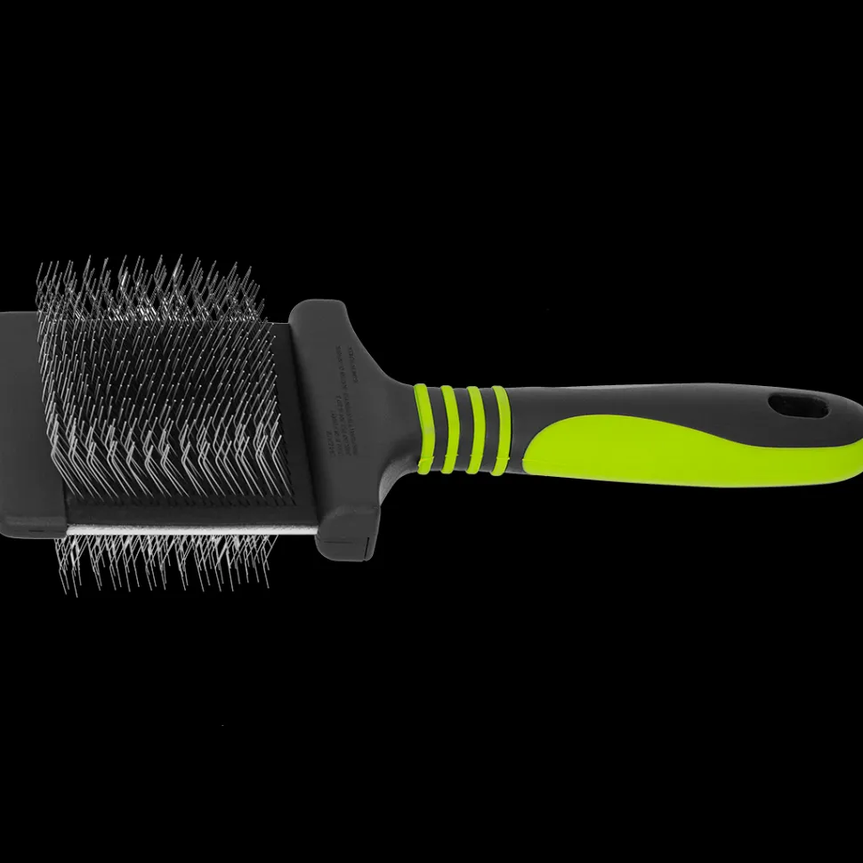 Finishing Soft Green Slicker Brush by Dog Fashion Spa