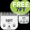 #10FT With Free #7FT CeramicEdge Detachable Blade by Andis