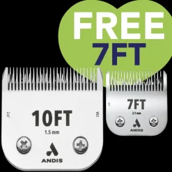 #10FT With Free #7FT CeramicEdge Detachable Blade by Andis