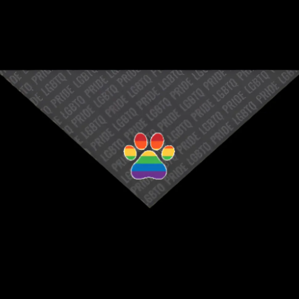 Gay Flag Paw Bandana by Dog Fashion Living