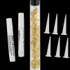 Gold Sparkle Feline Medium Nail Caps by Soft Claws