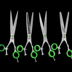 Green Swivel Shear Set by PetStore.Direct