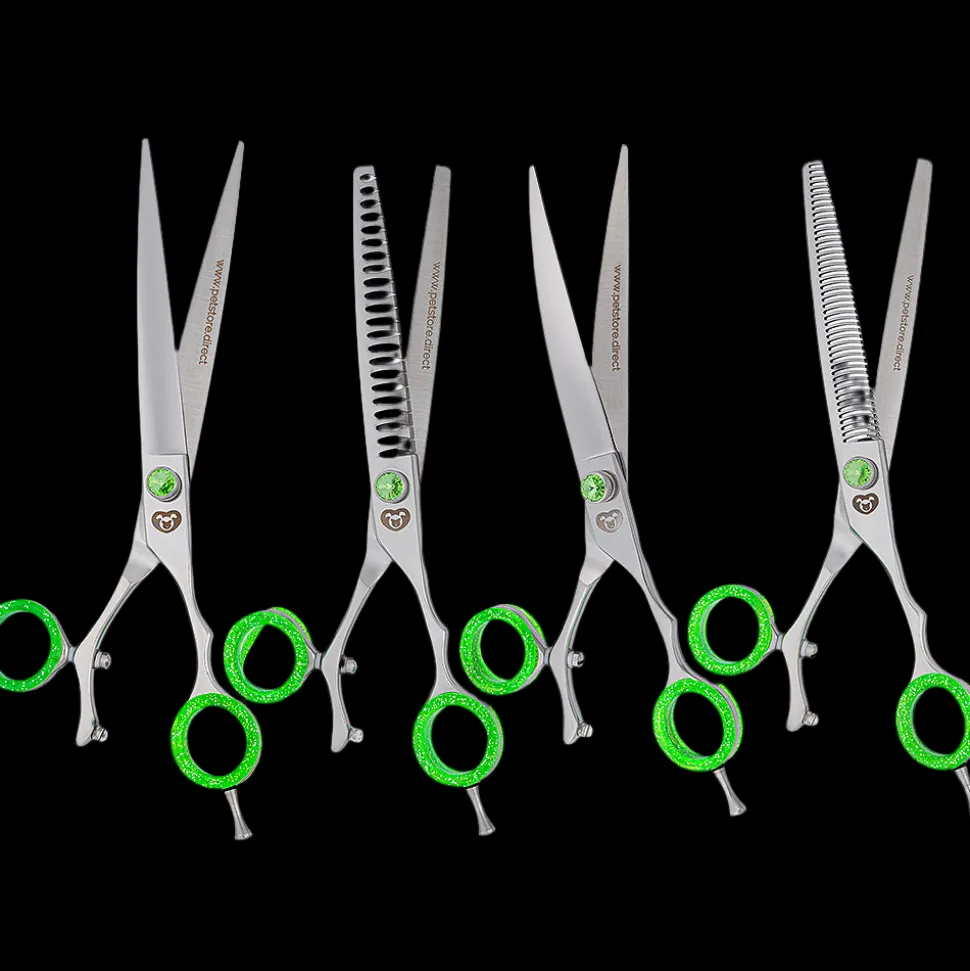 Green Swivel Shear Set by PetStore.Direct