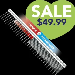10" Groom Master Coarse & Detangling Comb by Mastercut