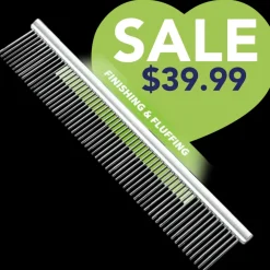 10" Groom Master Finishing & Fluffing Comb by Mastercut
