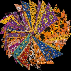 Halloween Bandanas - 60 Assorted Sizes and Patterns by Bandanas Unlimited