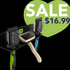 Hanging Brush Holder Black by PetStore.Direct
