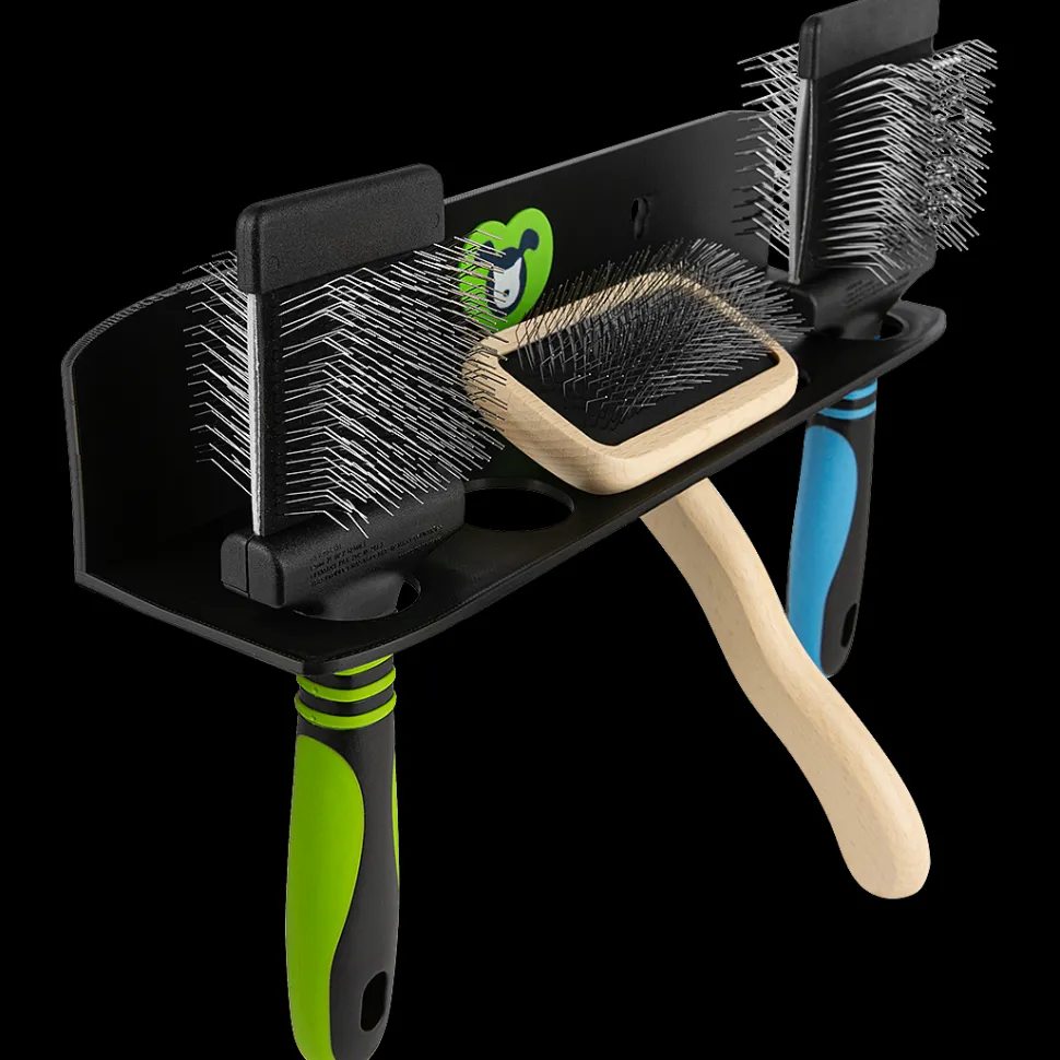 Hanging Brush Holder Black by PetStore.Direct