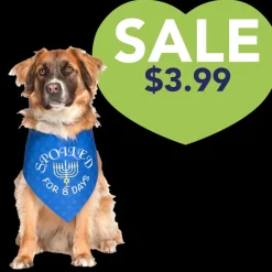 Hanukkah Holiday Dog Bandana by Dog Fashion Living