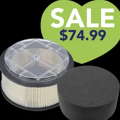 Heavy Duty Filter with K9 Muffler Set by Electric Cleaner
