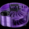 Houndabout Round Tool Caddy Jolly Purple by Vanity Fur