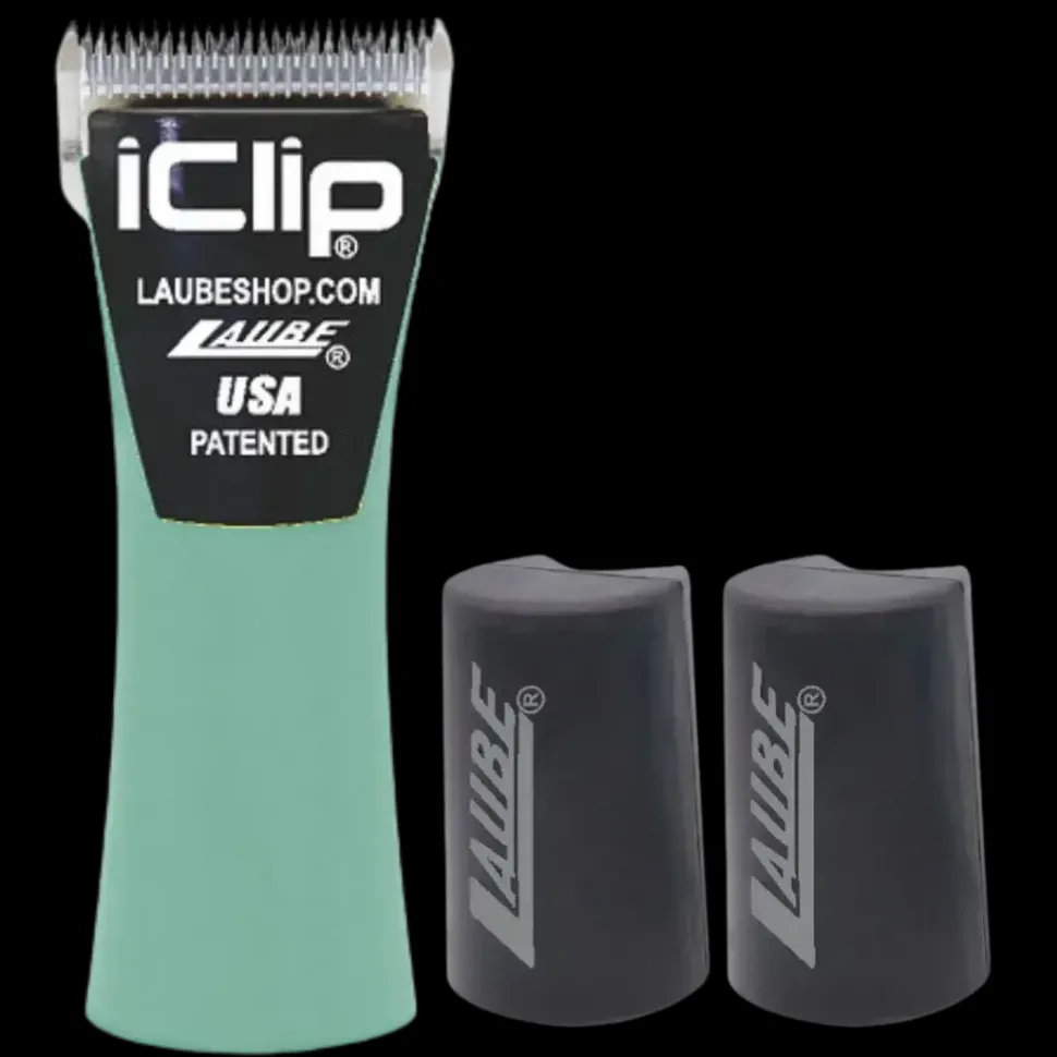 iClip Cordless 2 Speed Clipper Green with Two Batteries by Laube