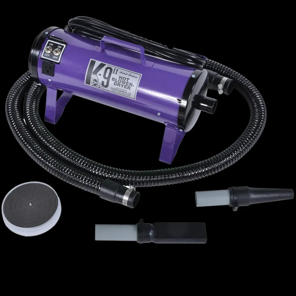 K-9 II Dog Dryer Two-Speed with Free Water Peeler Attachment by Electric Cleaner