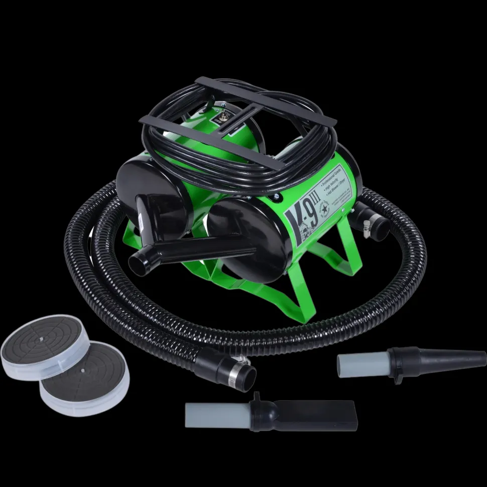 K-9 III Dog Dryer Two-Speed with Free Water Peeler Attachment by Electric Cleaner