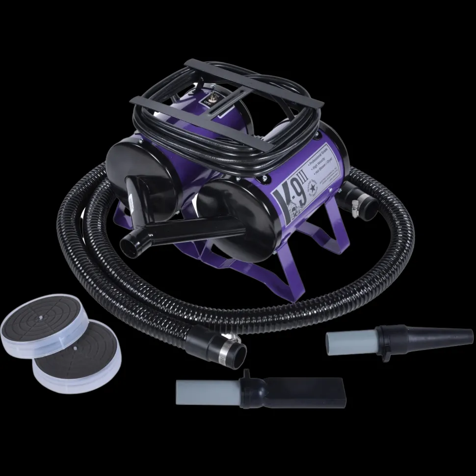K-9 III Dog Dryer Two-Speed with Free Water Peeler Attachment by Electric Cleaner