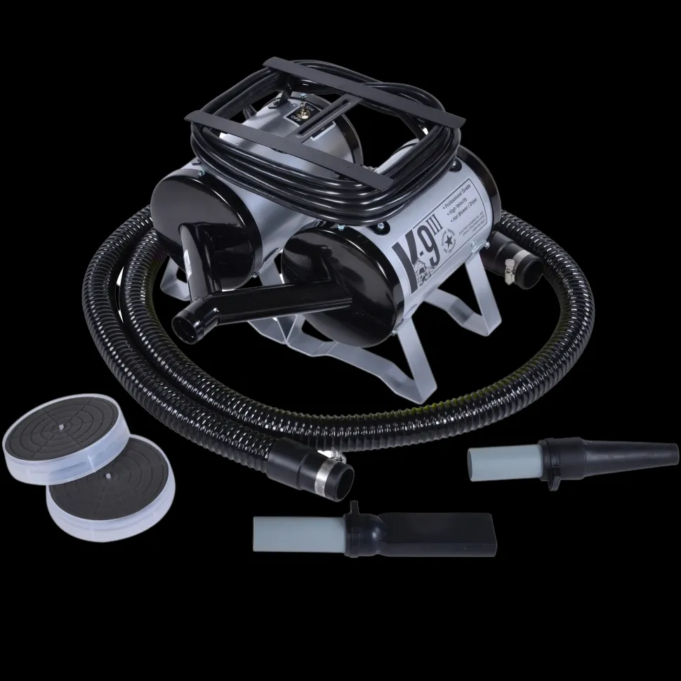 K-9 III Dog Dryer Two-Speed with Free Water Peeler Attachment by Electric Cleaner