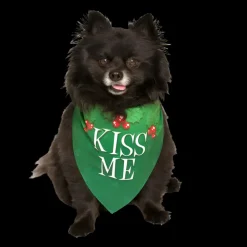 Kiss Me Holiday Dog Bandana by Dog Fashion Living