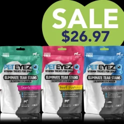Lamb, Beef Liver and Whitefish Dog Treats Bundle by Pet Eyez