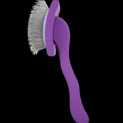 Large Curved Purple Dematting Brush by PetStore.Direct