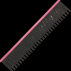 9″ Large Double Coat Deshedding Comb Pink by Petstore.Direct