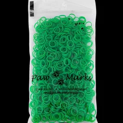 Latex Dog Hair Bands 5/16" Medium Weight Hot Green by PawMarks