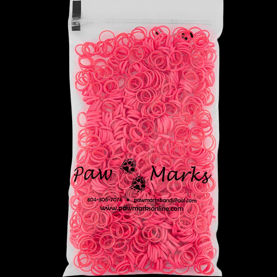 Latex Dog Hair Bands 5/16" Medium Weight Cotton Candy by PawMarks