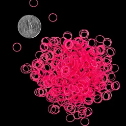 Latex Dog Hair Bands 5/16" Medium Weight Hot Pink by PawMarks
