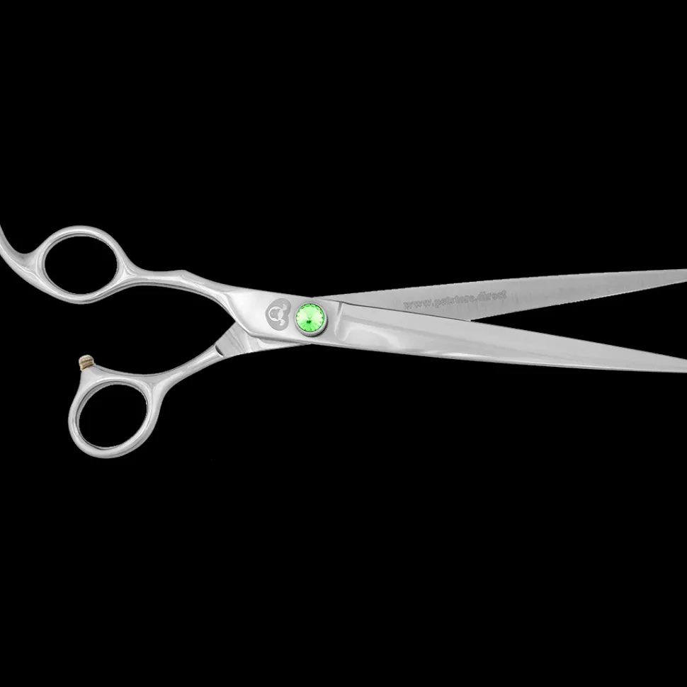 8" Lefty Straight Grooming Shears by PetStore.Direct
