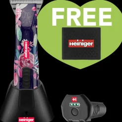 Limited Edition Flower Opal Cordless Clipper One Battery with Free Clipper Grip by Heiniger