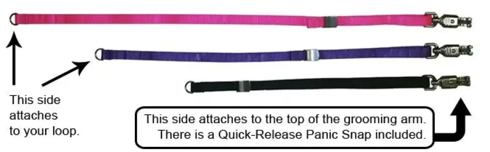 Loop Adjuster in Black by Groomer's Helper