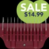 #5 1/8" Maroon Wide Snap on Comb by PetStore.Direct
