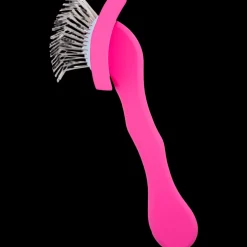 Medium Curved Pink Dematting Brush by PetStore.Direct