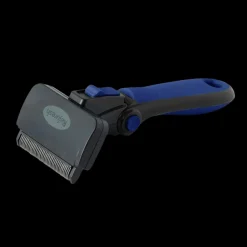 Medium Deshedding Tool Blue For Long Coat Dogs by Refuresh