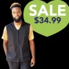 Men's Black Waterproof Vest by Ladybird Line