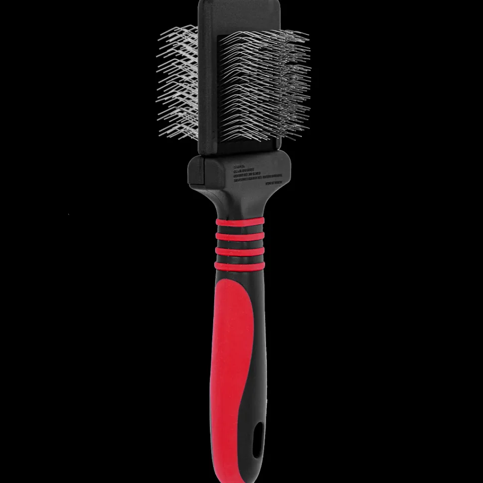 Mini Dematting Extra Firm Red Slicker Brush by Dog Fashion Spa