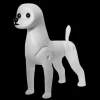 Mural Model Dog Mannequin Bichon Frise by Artero
