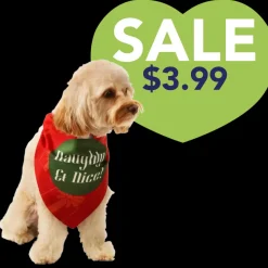Naughty & Nice Holiday Dog Bandana by Dog Fashion Living