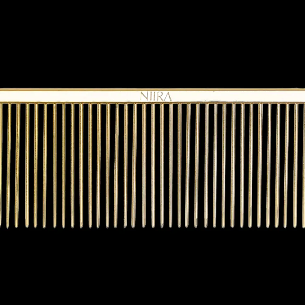 Niira 9" Koda Finishing Comb Gold by Irina Pinkusevich