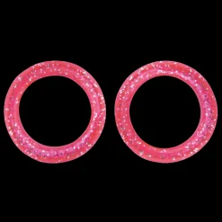 Pack of 2 Premium Scissor Finger Ring Inserts in Pink Sparkles by PetStore.Direct