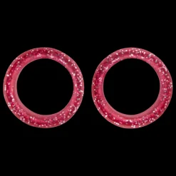 Pack of 2 Premium Scissor Finger Ring Inserts in Red Sparkles by PetStore.Direct