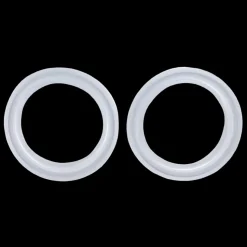 Pack of 2 Premium Scissor Finger Ring Inserts in Clear by PetStore.Direct