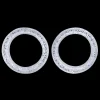 Pack of 2 Premium Scissor Finger Ring Inserts in Clear Sparkles by PetStore.Direct