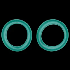 Pack of 2 Premium Scissor Finger Ring Inserts in Green by PetStore.Direct