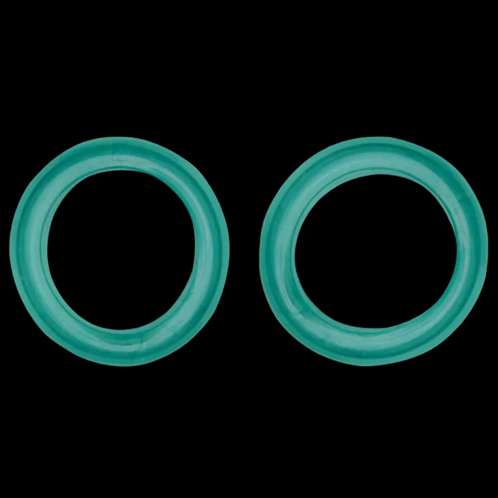 Pack of 2 Premium Scissor Finger Ring Inserts in Green by PetStore.Direct