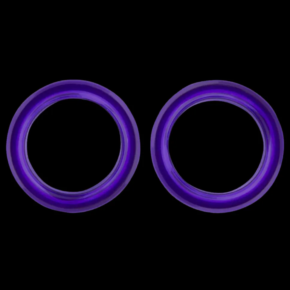 Pack of 2 Premium Scissor Finger Ring Inserts in Purple by PetStore.Direct