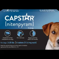 Pack of 6 Tablet For Flea Infestations Under 25Lb Dogs by Capstar