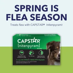Pack of 6 Tablet For Flea Infestations Over 25Lb Dogs by Capstar