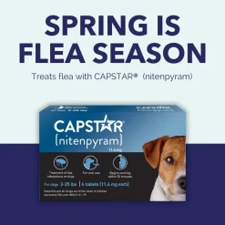 Pack of 6 Tablet For Flea Infestations Under 25Lb Dogs by Capstar