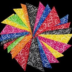 Paisley Bandanas - 60 Assorted Sizes and Patterns by Bandanas Unlimited